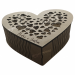Caixa de MDF em Formato de Coração