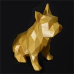 Peça decorativa Bulldog Francês Geométrico - Imagem 2