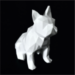 Peça decorativa Bulldog Francês Geométrico