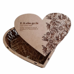 Caixa de MDF em Formato de Coração - Tema Personalizado