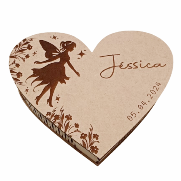 Caixa de MDF em Formato de Coração - Tema Personalizado - Imagem 4