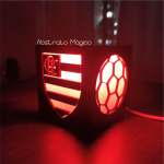 Mini Luminária Personalizada Flamengo - Times de Futebol - Imagem 4