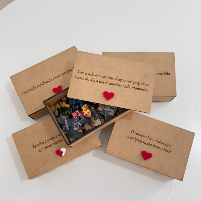Quebra-cabeça + Caixa Personalizada em MDF - Imagem 4