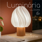 Luminária Waves com Base, Soquete Padrão E27 - Imagem 2