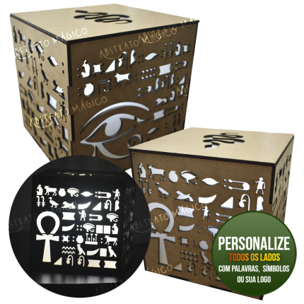Luminária personalizada em MDF