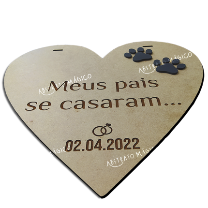 Placa personalizada em MDF