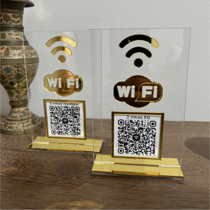 Display de mesa em acrílico (Modelo WiFi)